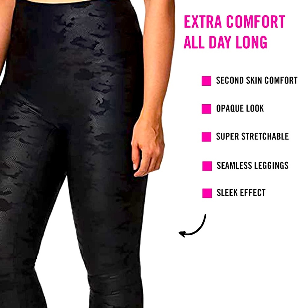 HUE Sleek Effect Faux Leather Sleek Effect High Waist leggings